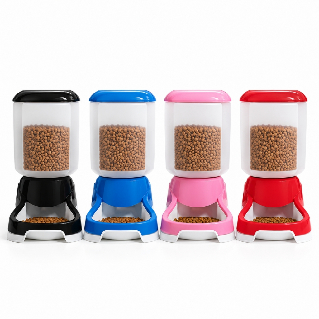 Comedouro Automático 1kg Para Cães E Gatos Ração Pet