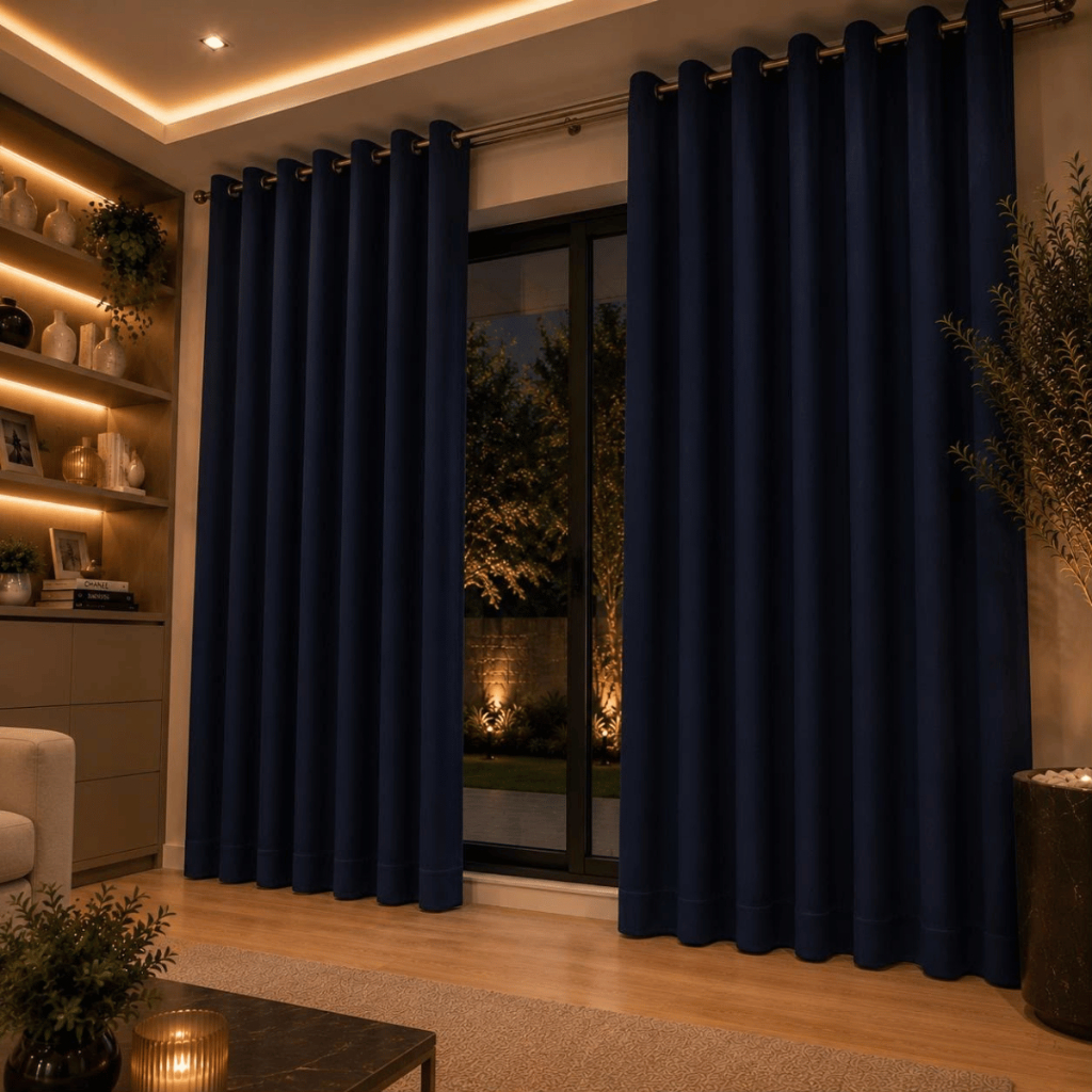Cortina PREMIUM 4,00x2,50 - Decoração Sala Quarto Escritório Janela inteira Envio Imediato