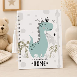 Caderneta de Saúde Personalizada com nome DInossauro 2026