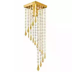 Lustre Plafon Luminária Cristal Acrilico Para Lâmpada Soquete e27 Longo Sala de Jantar Cozinha Quarto Corredor mpq