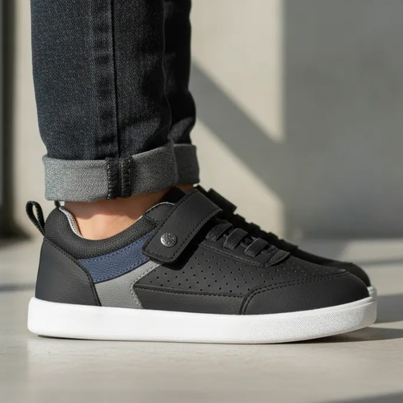 Tênis Infantil Ortopasso Casual Urbano Menino Masculino Sola Reta Macio Leve Conforto
