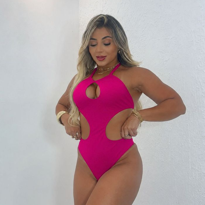 Maiô Feminino Body Fio Dental Praia Piscina Forrado