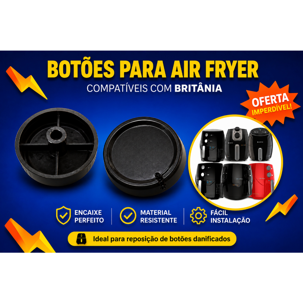 Botao air fryer cadence timer