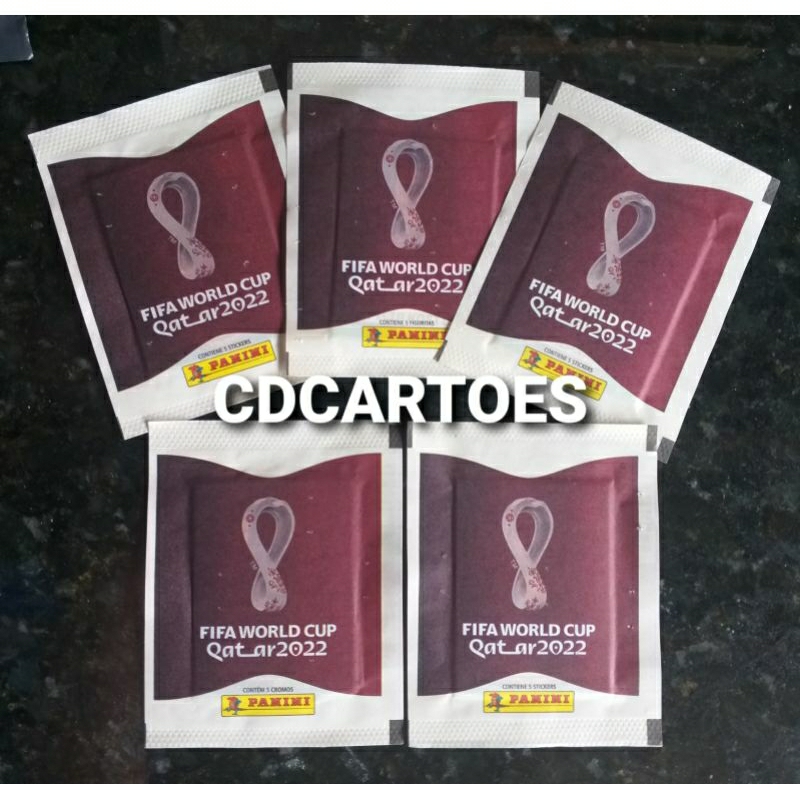 1/2/3/5 Envelopes de Figurinhas - Lacrado - Álbum Copa do Mundo FIFA Qatar 2022 - Made in Brasil - Panini