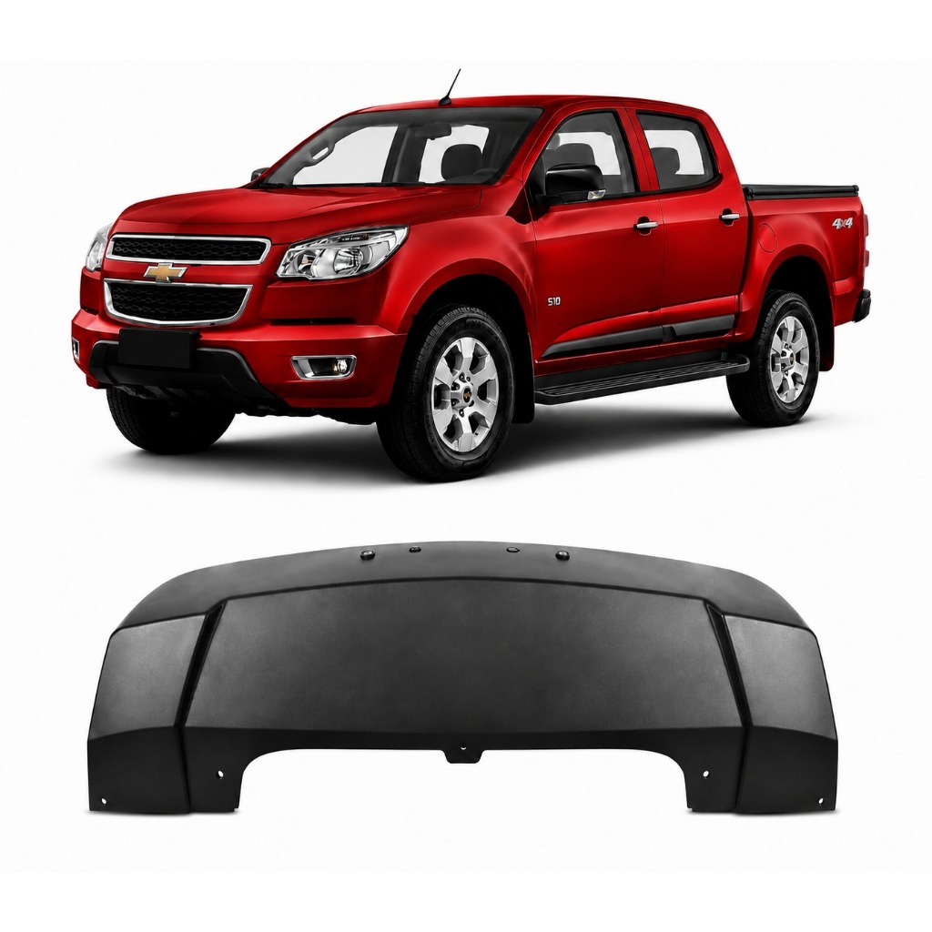 Spoiler Parachoque Dianteiro S10 2012 2013 2014 2015 2016 preta