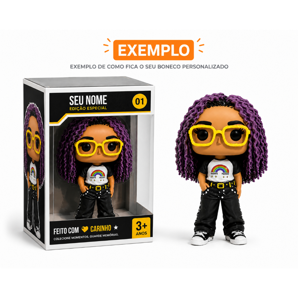 🎁 BONECO PERSONALIZADO IMPRESSO EM 3D — imagem 2 de 2