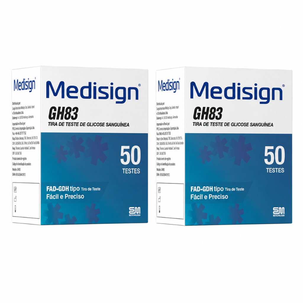 Tiras de Glicose Diabetes Medisign GH83 50 unidades