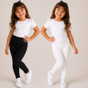 Calça Legging Canelada Ribana Infantil Skinny Juvenil Confortável Dia a Dia  Alta Qualidade Calça Para Meninas Estilosas