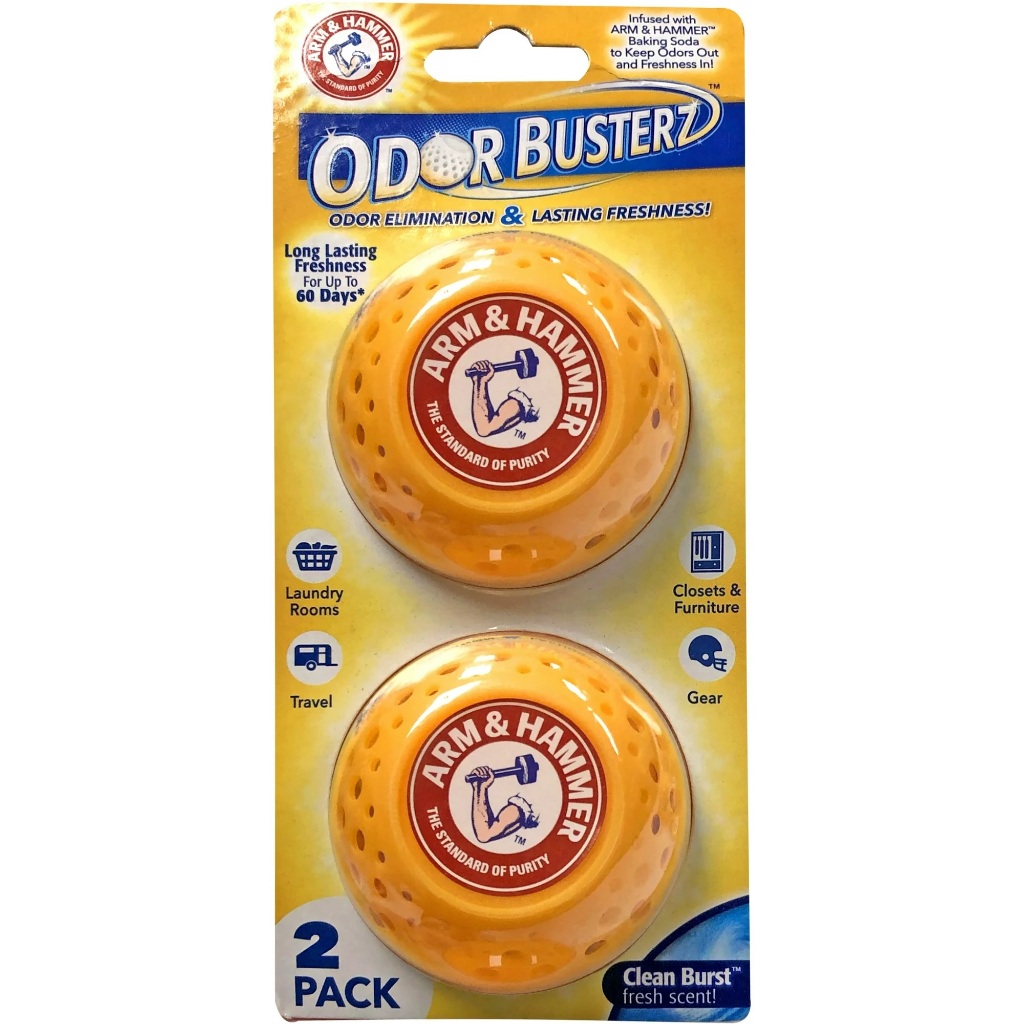 Bolinhas Arm & Hammer Odor Busterz, Purificador de Odor, Pacote com 2