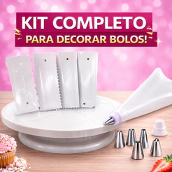 Kit Confeitaria 13 Peças Bailarina Bicos Inox Espátulas Saco Confeitar Profissional