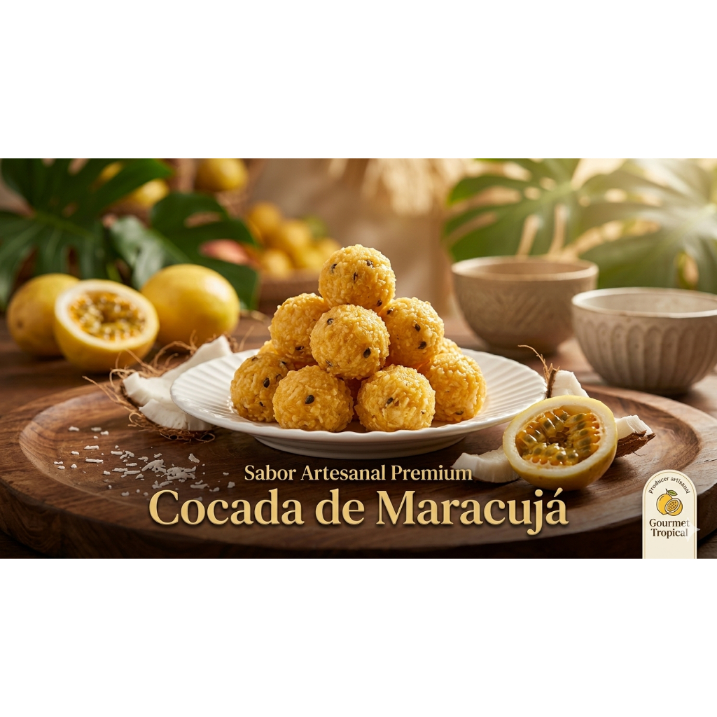 Cocada Cremosa de Maracujá com Coco – Doce Artesanal Sabor Caseiro Irresistível