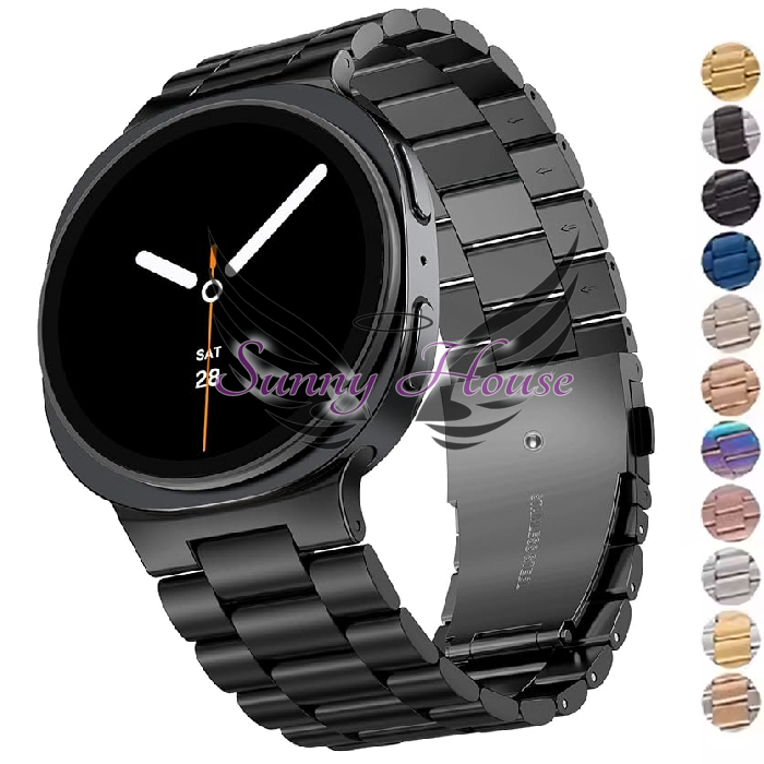 Pulseira Premium em Aço Inox para Galaxy Watch 8/9 40/44mm/ Watch 8 Classic 46mm