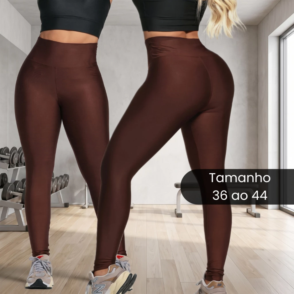 Legging Fitness Feminina Cós Alto Compressão Modeladora 36 ao 46 — imagem 1