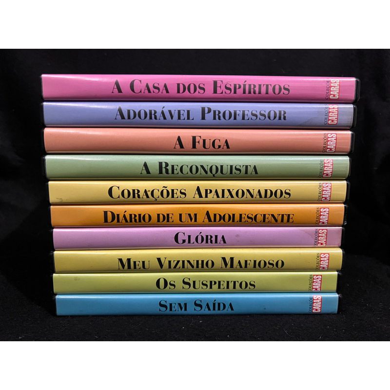 Coleção Caras Completa 10 DVDs Originais A Casa Dos Espíritos A Fuga Meu Vizinho Mafioso Lote