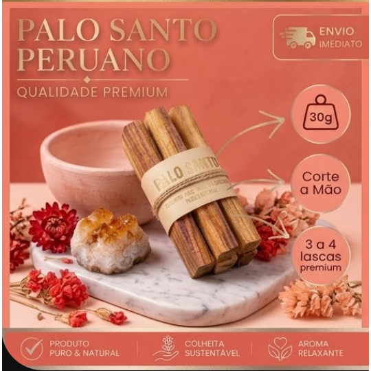 Palo Santo peruano  Incenso Natural  Vegano  Limpez energ Madeira Sagrada/  Legítimo Corte Exclusivo