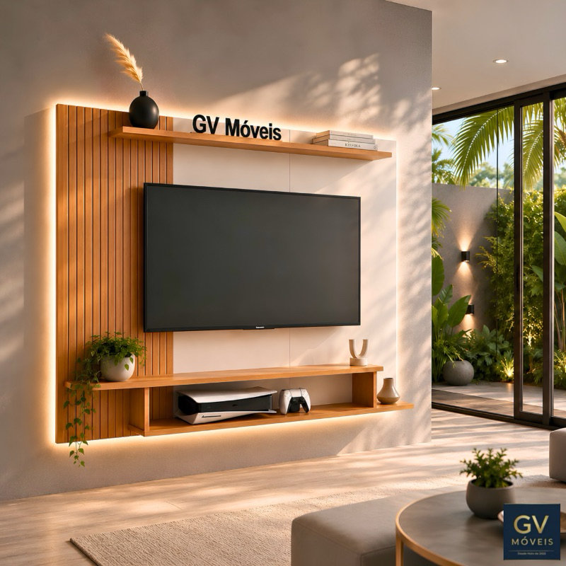 Painel para TV até 55 Polegadas Itália 132 cm – Estilo Moderno, Funcional e Versátil