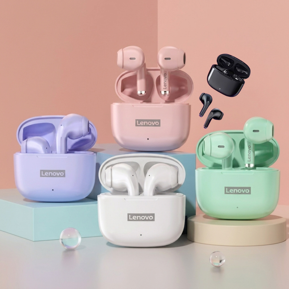 Fone de Ouvido Bluetooth Original Lenovo LP40 Pro Lançamento 2026 a Prova D'água Design Ergonômico