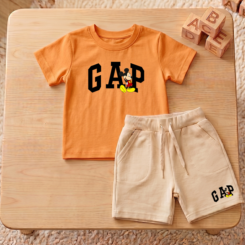 Conjunto infantil Camiseta e Bermuda meninos - confortável e estiloso - 100% Algodão Confortável