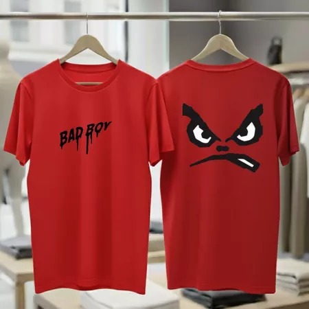 Camiseta Estampada BAD BOY confortável para uso esportivo e casual 100% Algodão Masculino Feminino