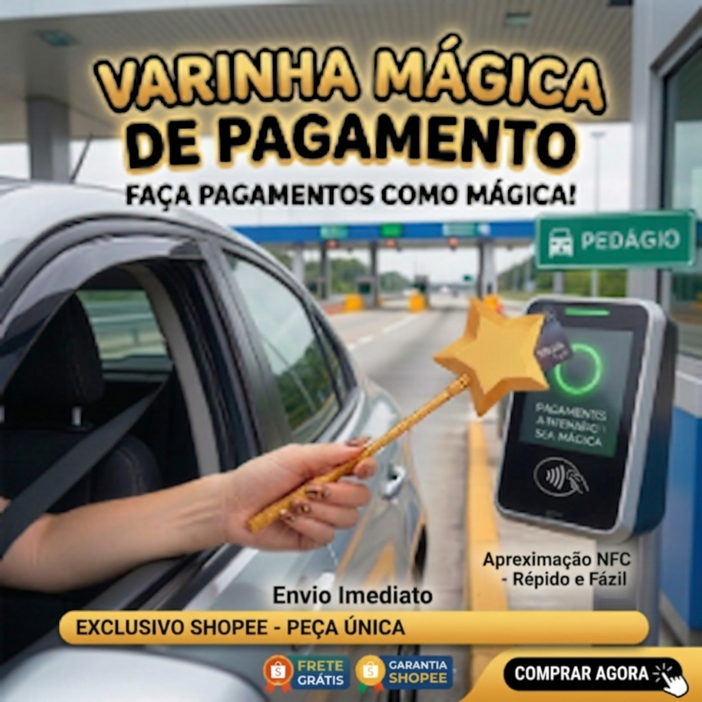 Varinha Mágica De Pagamento Por Aproximação Cartão De Crédito NFC Estrela Porta Cartão Extensor Pedágio e engraçado