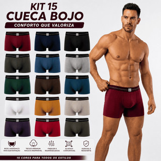 Kit 15 Cuecas Bojo Masculina – Tecido Premium  Conforto e qualidade para o dia a dia. Produzidas em tecido premium