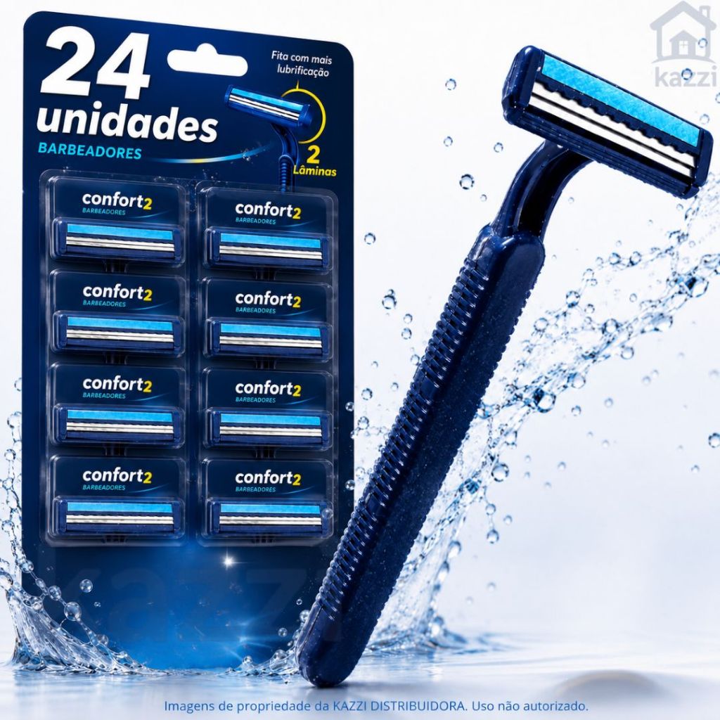 Barbeador 2 Lâminas Unissex Intimo Aparelho de Barbear Descartável Fita Lubrificante Escolha o Kit