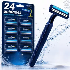 Barbeador 2 Lâminas Unissex Intimo Aparelho de Barbear Descartável Fita Lubrificante Escolha o Kit
