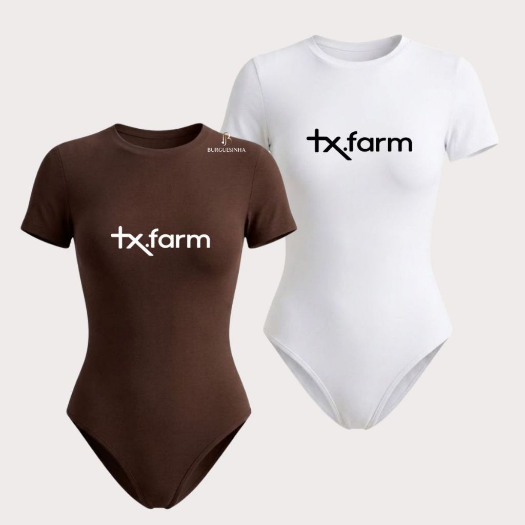 Body Feminino Manga Curta Suplex Premium Forro Duplo Sem Transparência Estampa Moda Country