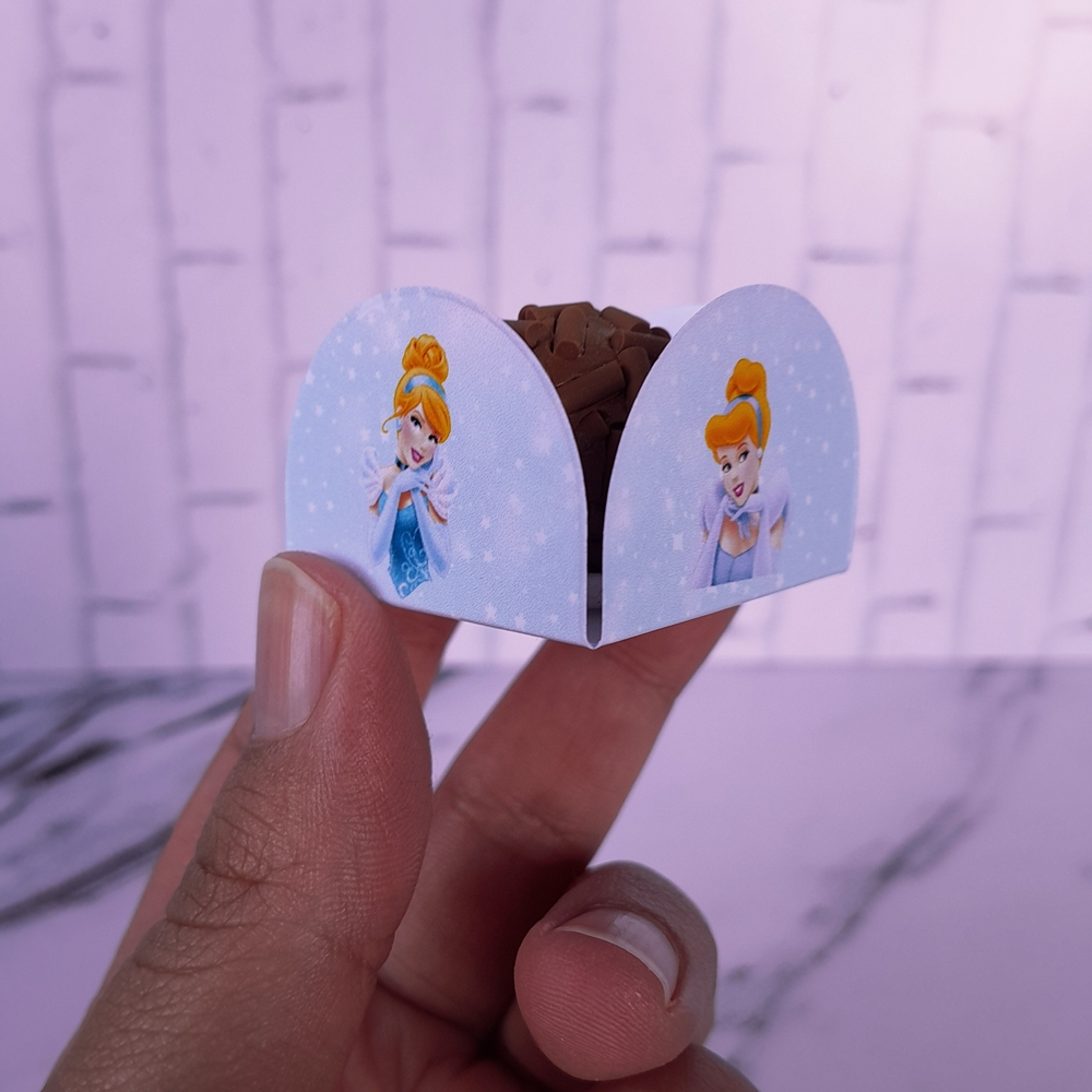Forminhas para Docinhos Brigadeiro Doce Lembrancinhas Aniversário Cinderela