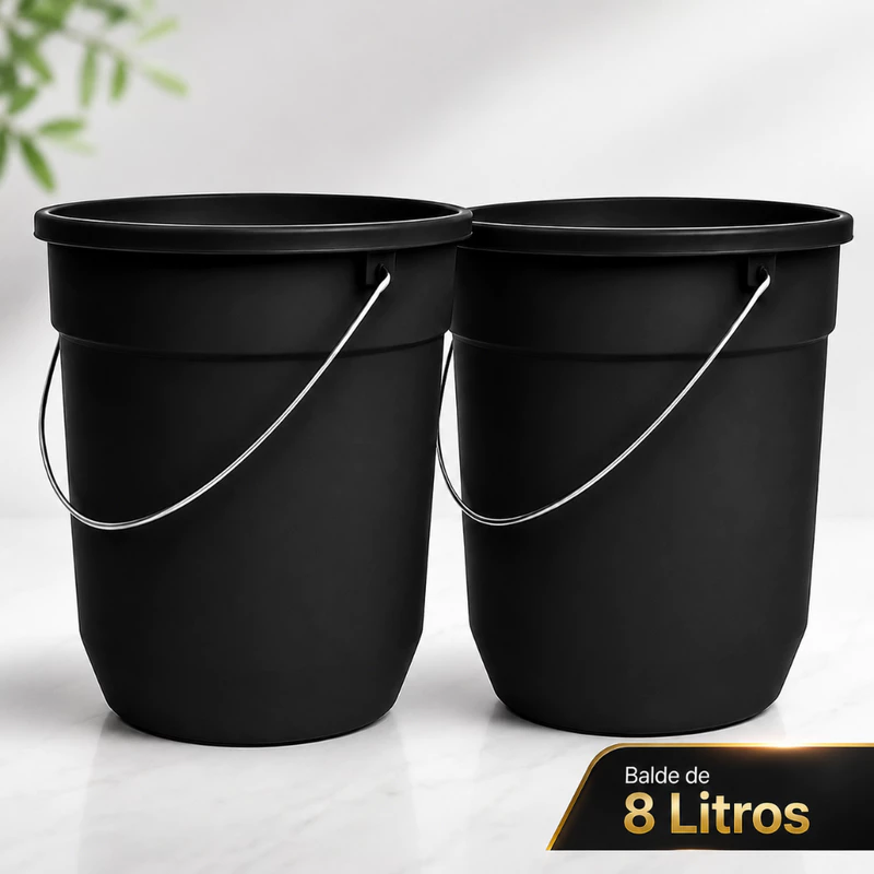 "Kit de Baldes Multiuso com 71% OFF! 🧽"
