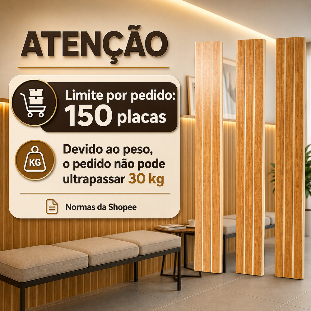 KIT 50 até 100 Revestimentos Painel 90X11 De Parede Ripado Decorativo MDF Autocolante - ENVIO FULL
