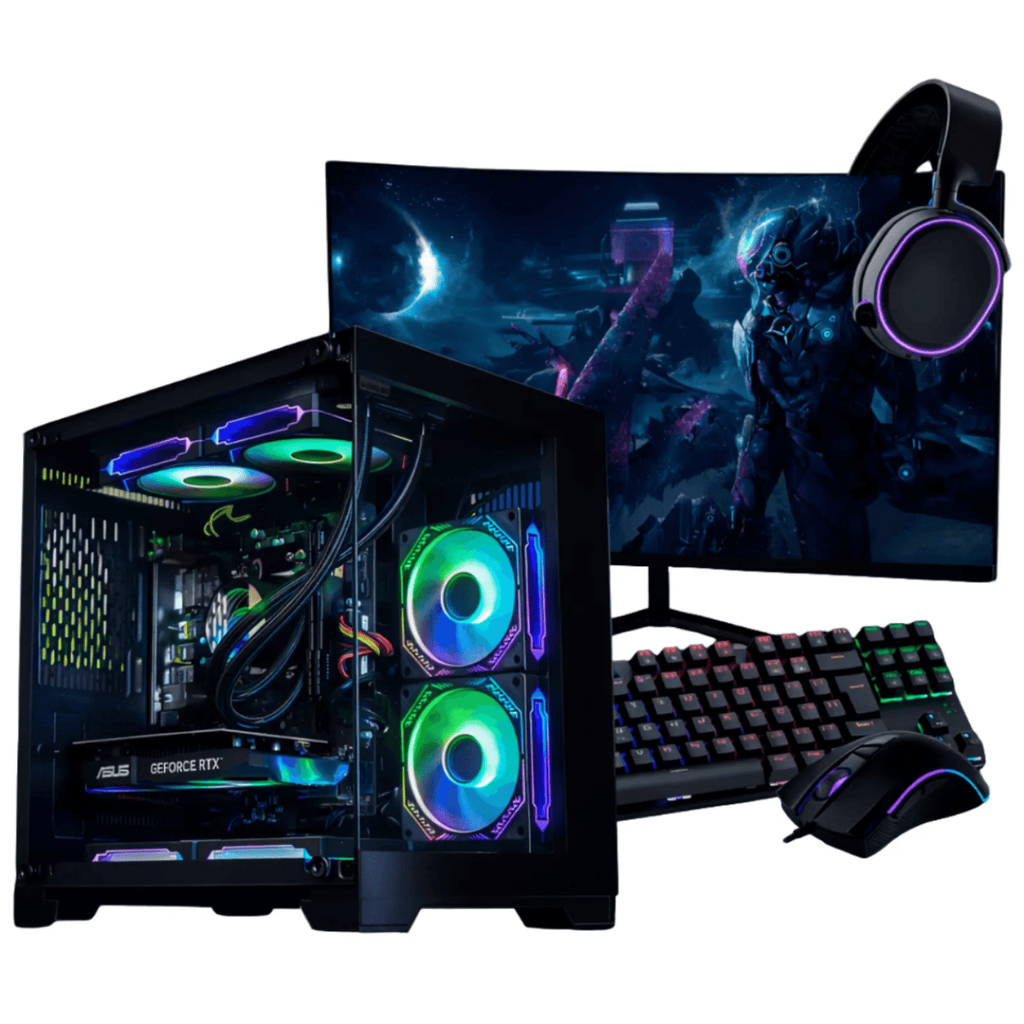 PC Gamer Completo Ryzen 5 5500, RX 7600, 16GB DDR4, SSD 500GB NVMe, 600W 80 Plus