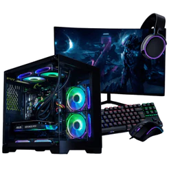 PC Gamer Completo Ryzen 5 5500, RX 7600, 16GB DDR4, SSD 500GB NVMe, 600W 80 Plus, PCITAL02-E
