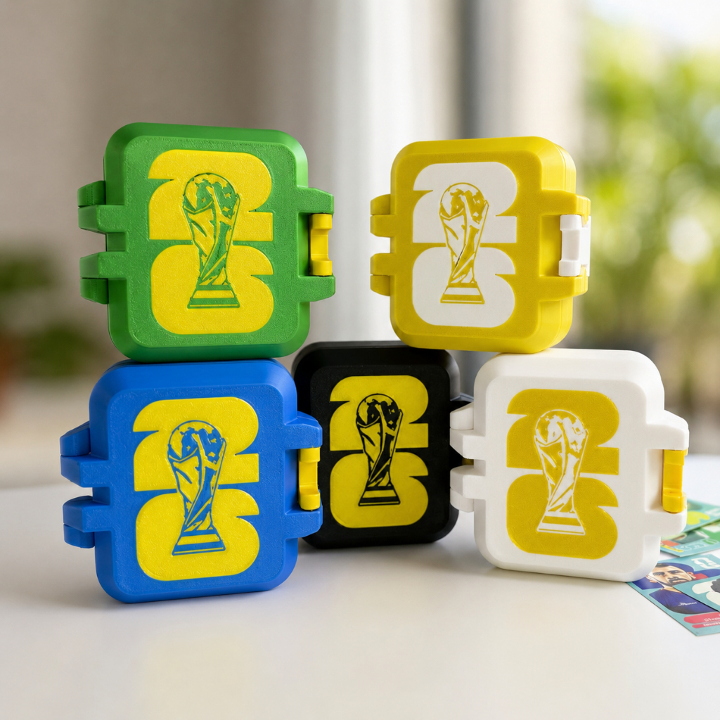 Caixa Porta Figurinhas Organizador Album Copa Do Mundo 2026 Premium Alta Qualidade e Resistência + BRINDE ESPECIAL ⚽