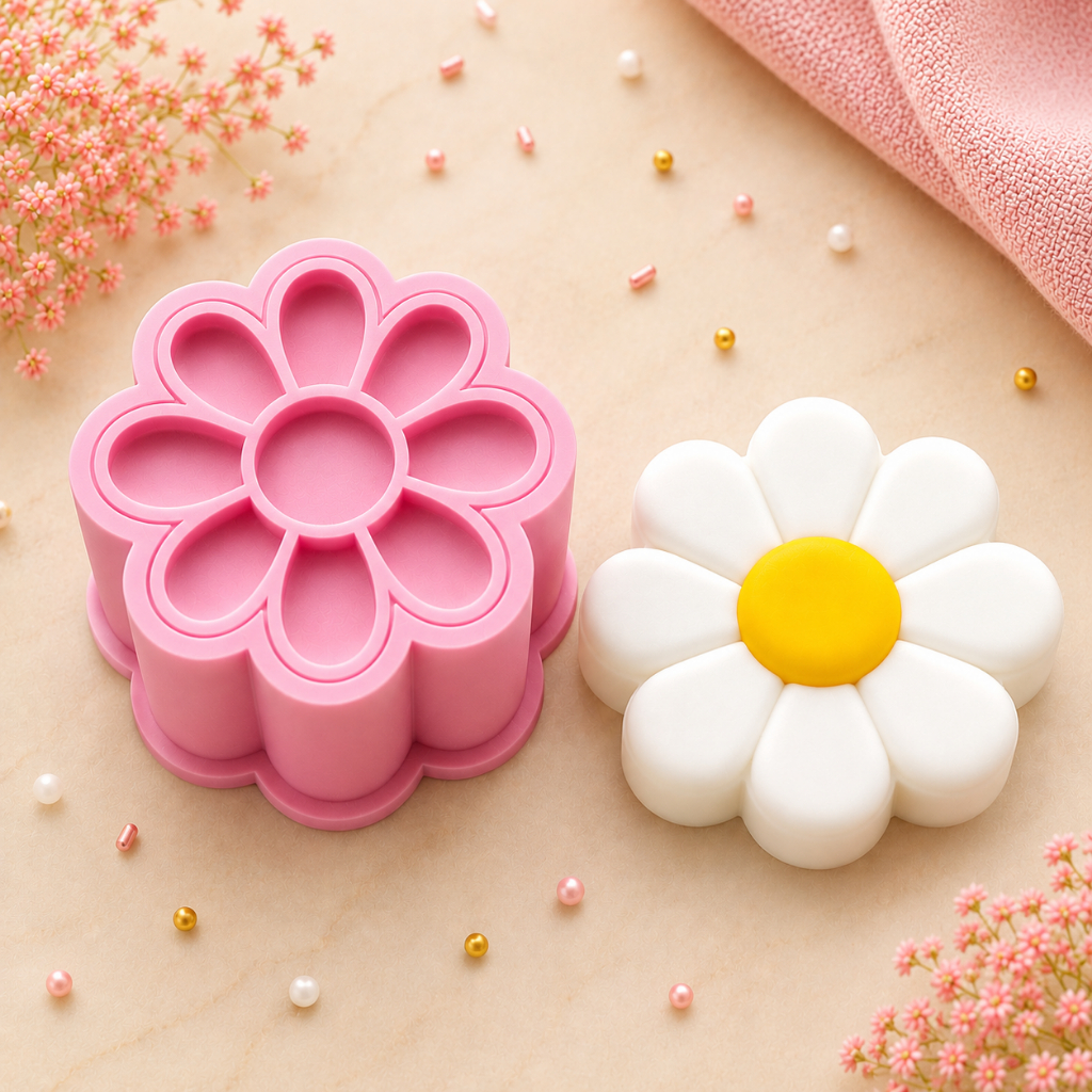 Ejetor Modelador Para Brigadeiro Margarida Realista Flor Confeitaria Docinho Massas  Biscuit