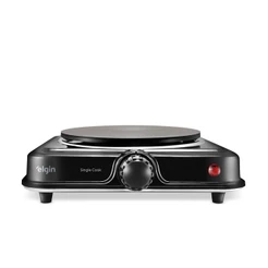 Fogão Elétrico Portátil 1 Boca Single Cook 1000W Preto Elgin - 127V