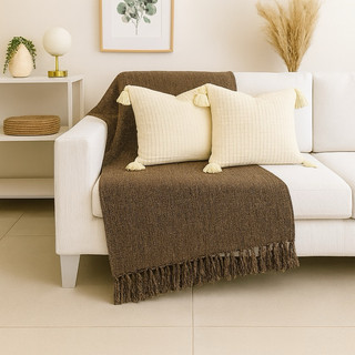 Manta Para Sofá Gigante 240x180 Algodão Macio Luxo Protetora Decorativo