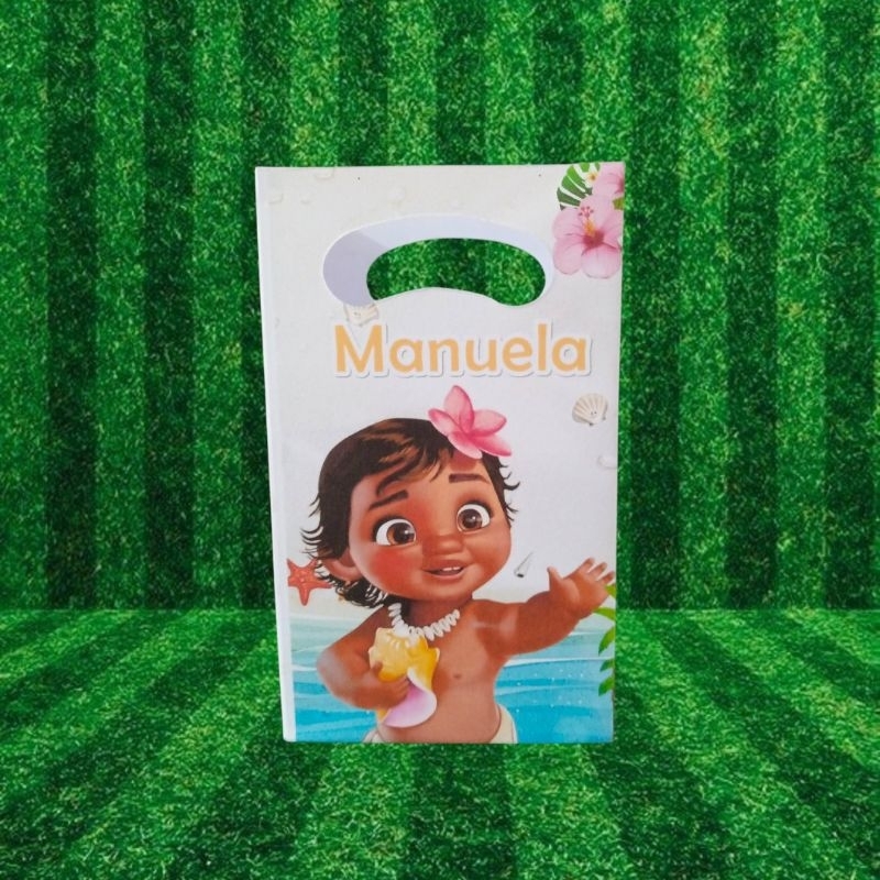 2 Sacolinhas surpresa moana,  para doces,  festas aniversário,  presente,  lembranças,  enfeite