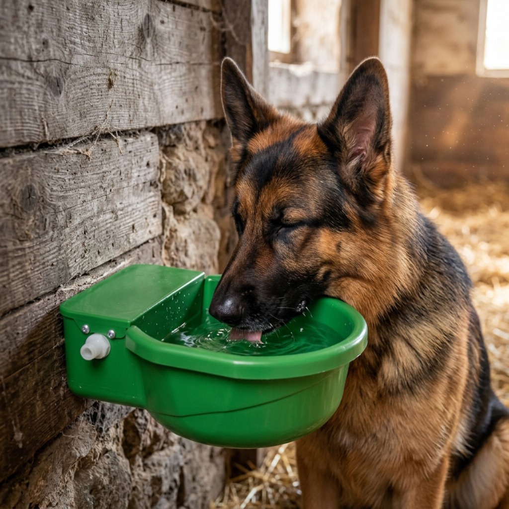 Bebedouro Cocho Automático com Bóia 7 Litros Para Cães Aves Bovinos Água Fresca — imagem 2 de 2
