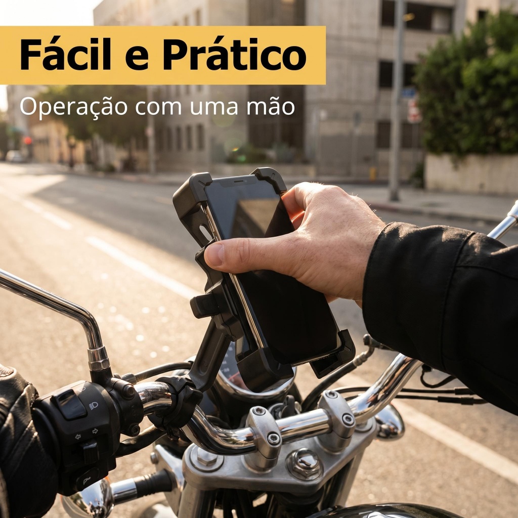 Suporte Universal de Celular para Uso Diário em Moto e Bicicleta — imagem 2 de 2