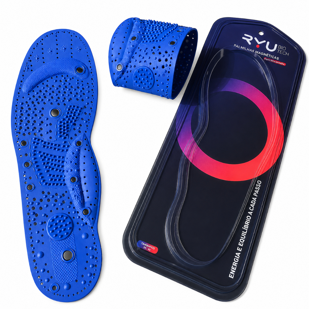 Palmilha Magnética Ortopédica Anatômica Unissex Silicone Confortável Massagem Para Caminhada Trabalho