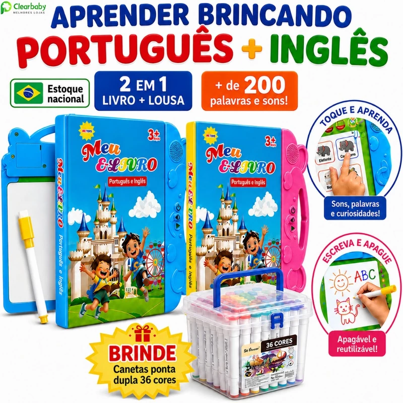 Livro Sonoro Interativo Bilíngue Português — foto 2