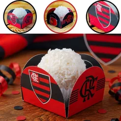 40~200 PORTA FORMINHA FLAMENGO PT107 (FESTCOLOR LICENCIADO) CHOCO