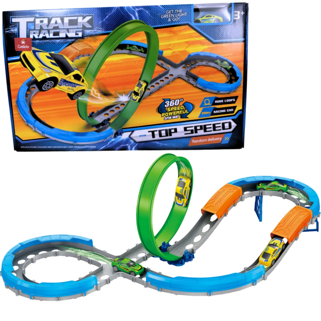 Pista de Corrida Loopping Radical Infantil Carrinho Castela