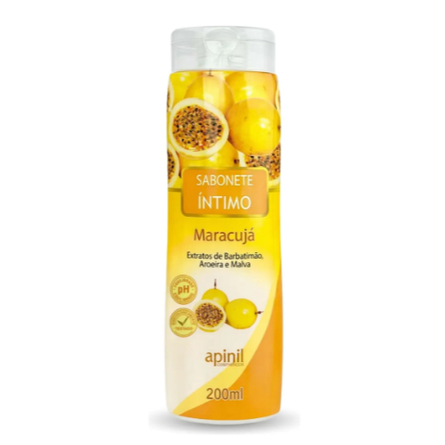 Sabonete Íntimo Líquido Feminino Apinil  Maracujá 200ml