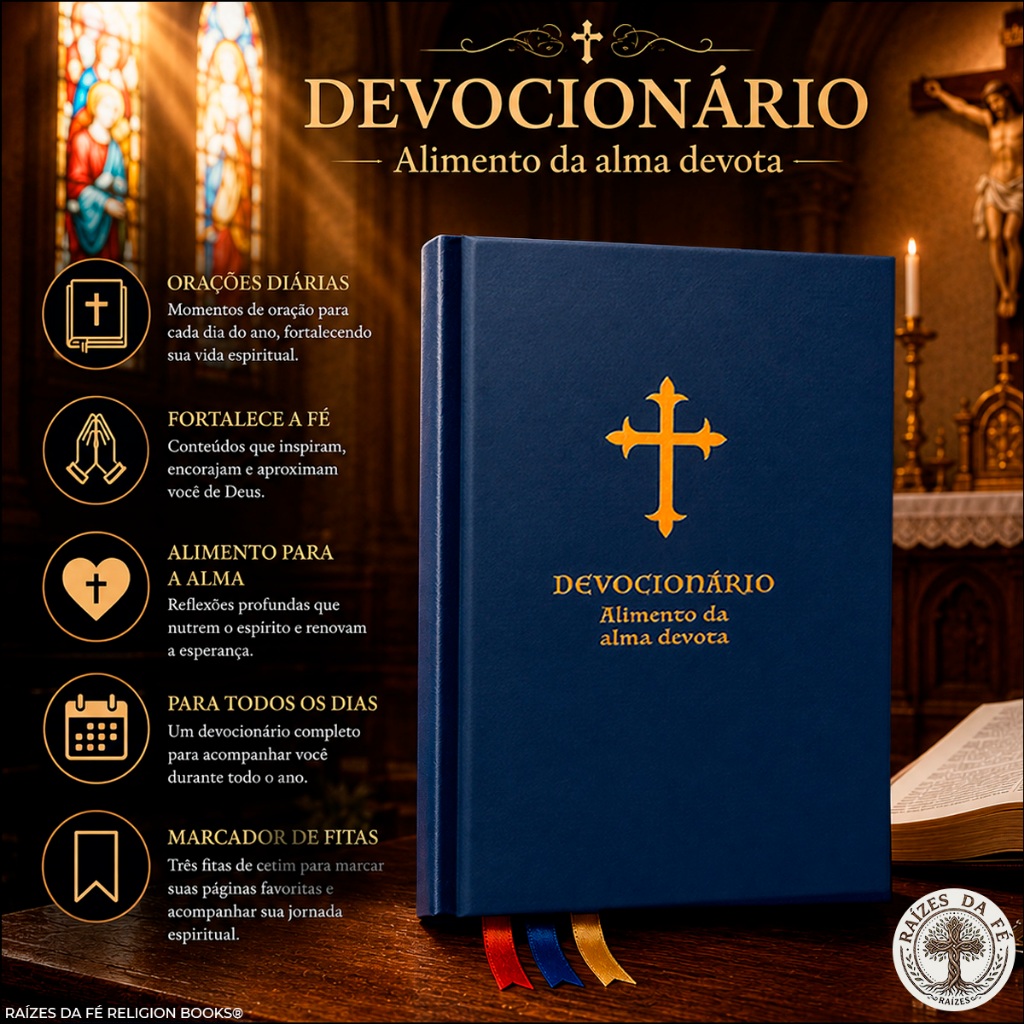 Livro Devocionário Católico Alimento Da Alma Devota Capa Dura Premium · foto 2