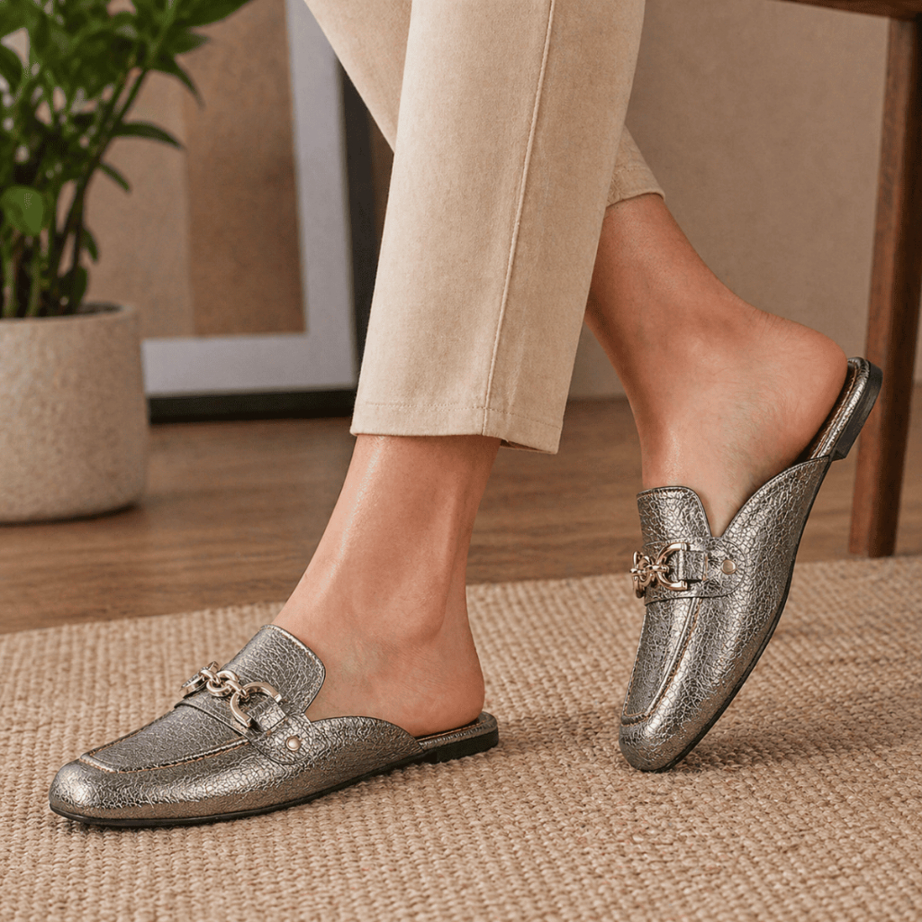 Sapatilha Mule Feminino Bico Quadrado Confortável