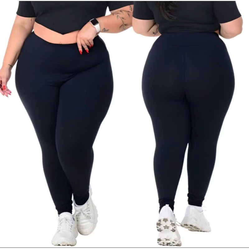 Calça Legging Plus Size Skinny Feminina Academia Inverno