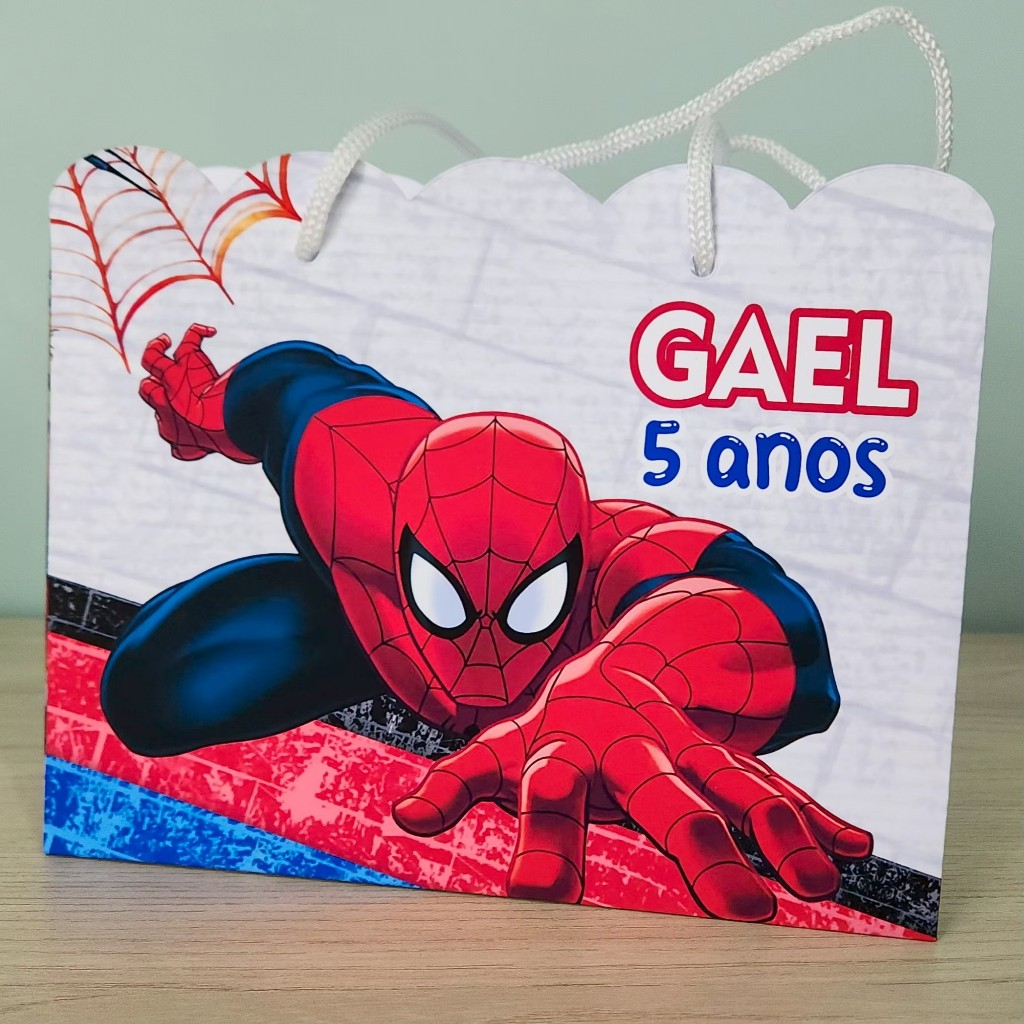 HOMEM ARANHA Sacolinha Personalizada | kit 10-20-30 | Festa Infantil | Lembrancinha | Aniversário