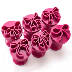 Kit 6 Carimbos Laços Lacinhos 2 para Brigadeiro Docinhos Festa Aniversário